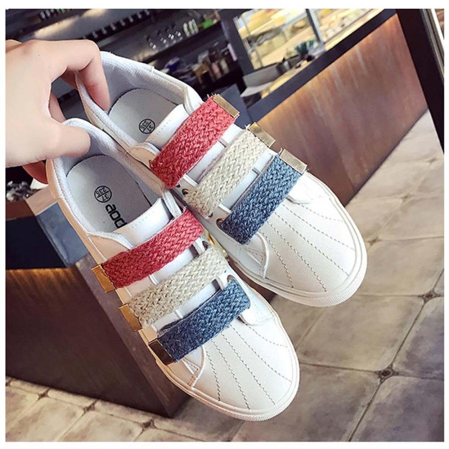 在庫限り 売り尽くしセール レディース スニーカー ローカット 通学 お洒落 歩きやすい マジックテープ式 99dkxy 001 Miniministore 通販 Yahoo ショッピング