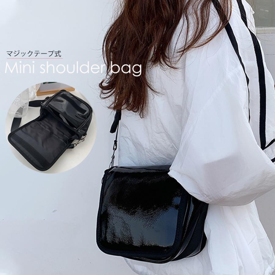 在庫限り 売り尽くしセール ショルダーバッグ レディースバッグ 斜め掛け 肩掛けバッグ 軽量 無地 2層式 エナメル鞄 ブラック 99dspj 012 Miniministore 通販 Yahoo ショッピング
