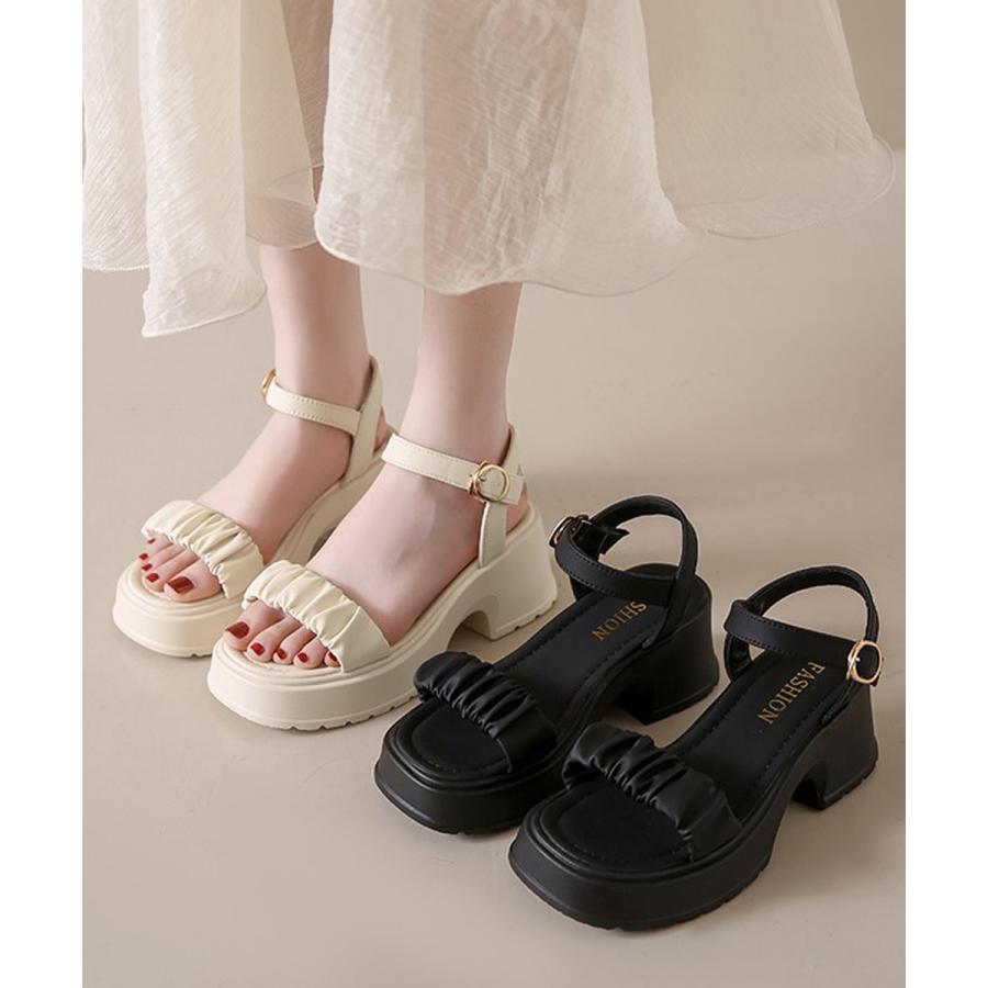 miniministore 厚底サンダル 太ヒール 美脚 春夏 miniministore 厚底サンダル 太ヒール 美脚 春夏