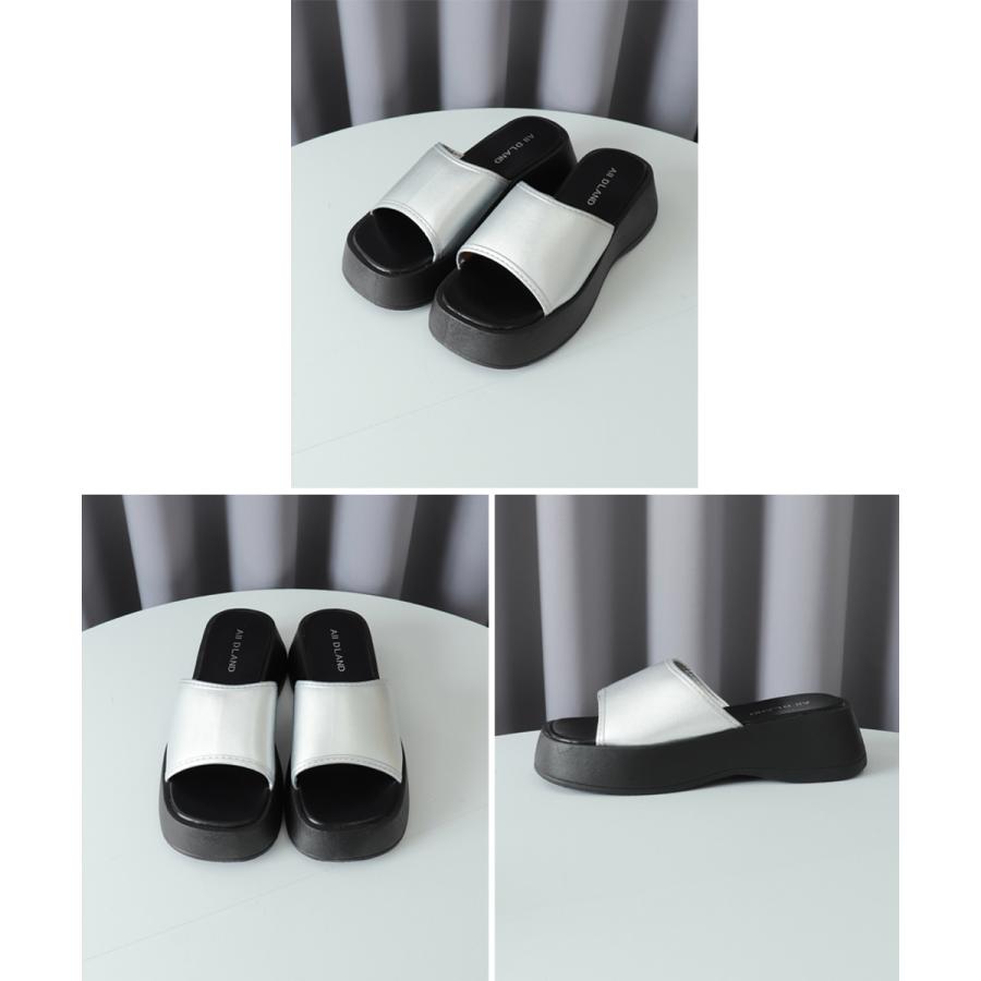 [新品未使用] 厚底サンダル　楽ちん　美脚　脚長効果抜群 ポラトシェ オフィスサンダル 歩きやすい 厚底 8cmヒール 日本製