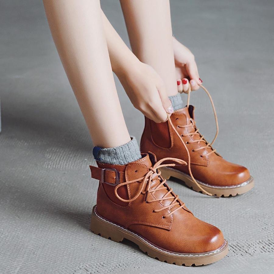 在庫限り 売り尽くしセール ショート ブーツ レディース 靴 ブーティー 裏起毛 レースアップ 秋冬 韓国ファッション 99moxc 061 Miniministore 通販 Yahoo ショッピング