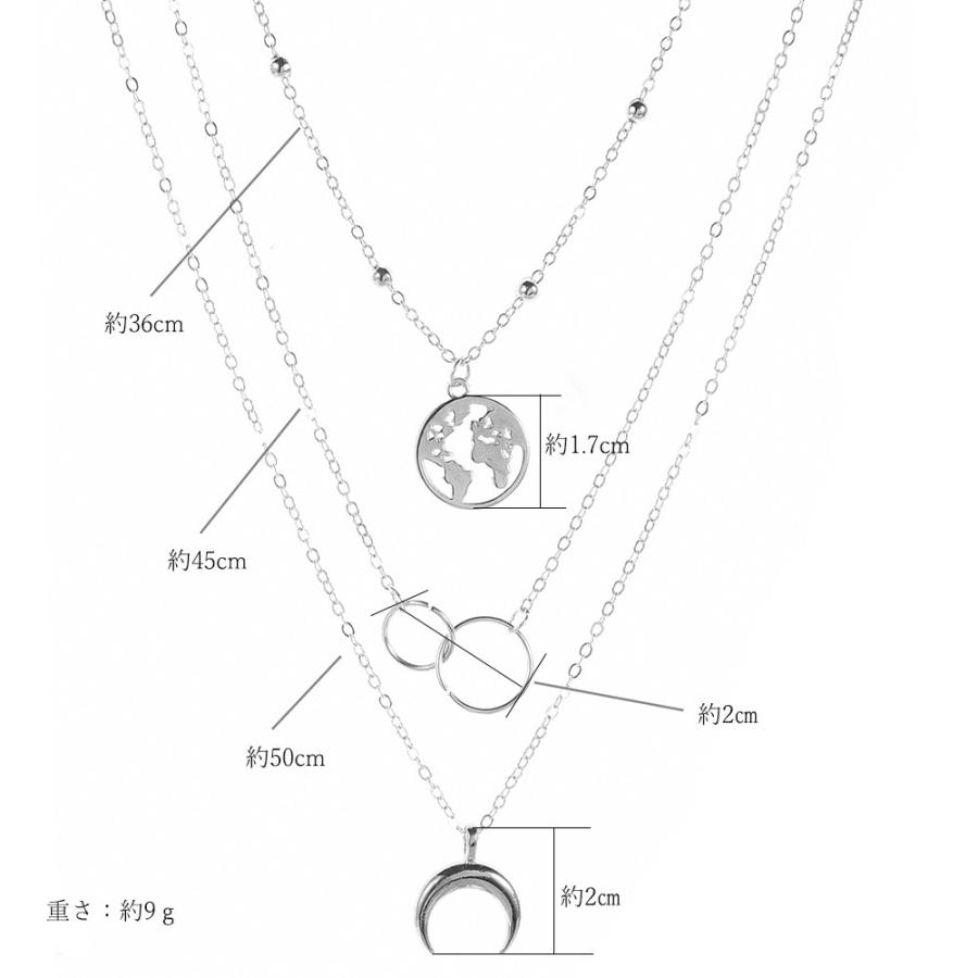 3連 ネックレス チェーン チョーカーネックレス おしゃれ メダル ペンダント アクセサリー ネックレス 月モチーフ ボヘミアン レディース ネコポス可 Chy 002 Miniministore 通販 Yahoo ショッピング