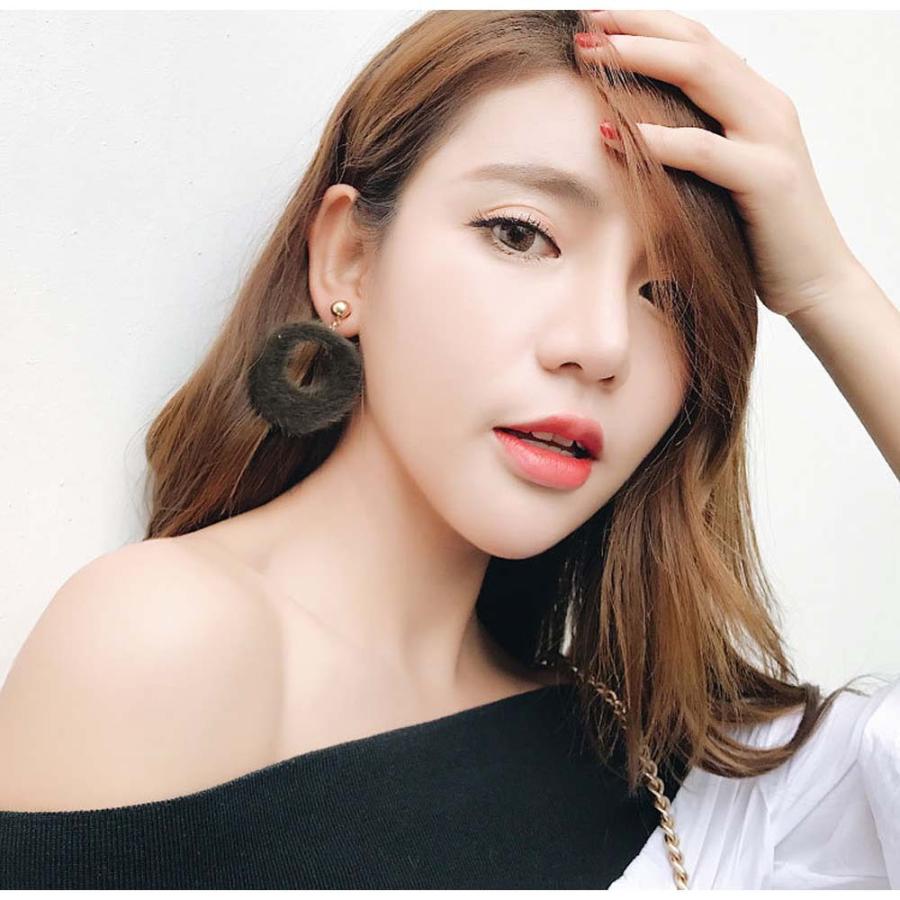 レディース 大ぶり ピアス ファー サークルピアス 大きいピアス プレゼント 女性 ネコポス可 Hanyi 002 Miniministore 通販 Yahoo ショッピング