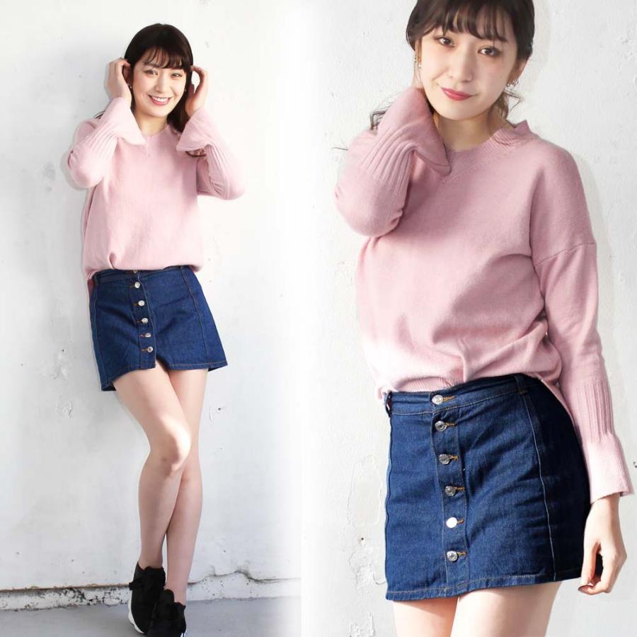 デニムスカート パンツ付き 台形スカート ミニスカート ショーパン デニム 美脚 ネコポスのみ Hhb 001 Miniministore 通販 Yahoo ショッピング