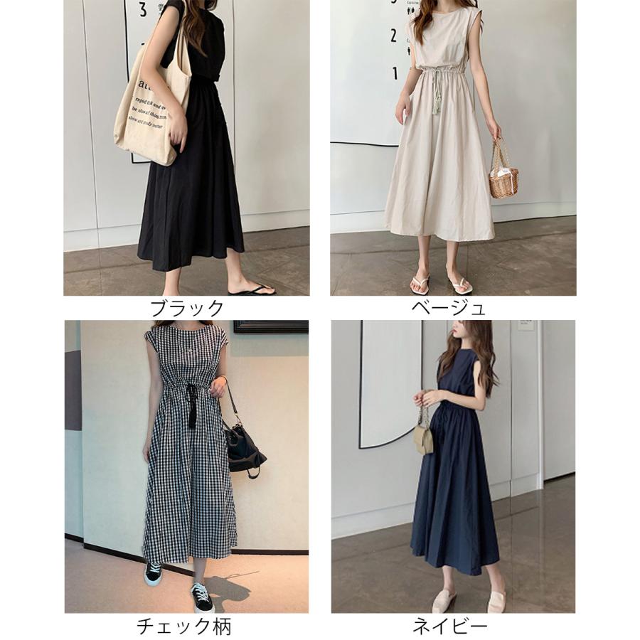 miniministore リネン風ワンピース レディース 春夏半袖【ゆう