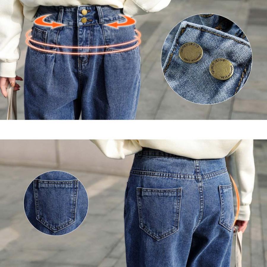 ボーイフレンドデニム きれいめ ロールアップデニムパンツ レディース ゆったり ジーンズ 黒 Khnz 014 Miniministore 通販 Yahoo ショッピング