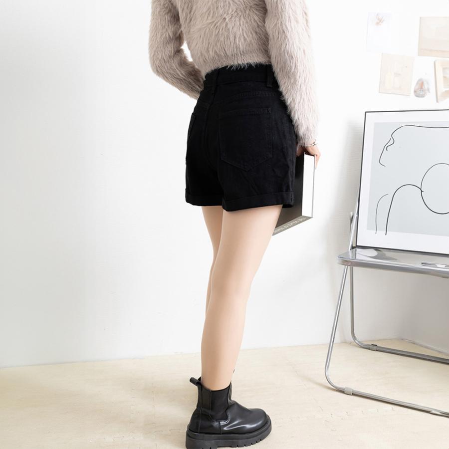 miniministore（ミニミニストア） ベルト付きデニムショートパンツ春夏