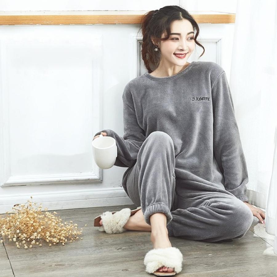フリースパジャマ 上下セット レディース :SHIZH-001:miniministore フリースパジャマ 上下セット レディース :SHIZH-001:miniministore