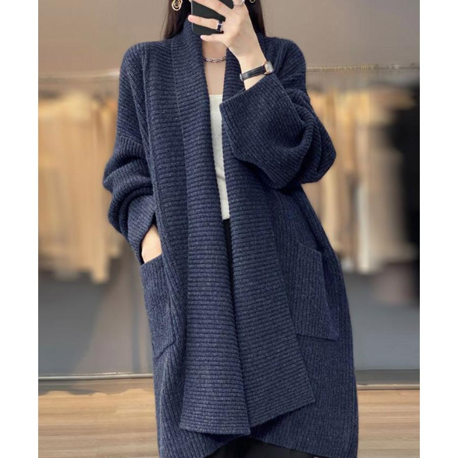 miniministore ニットカーディガン ロング丈 秋冬 韓国