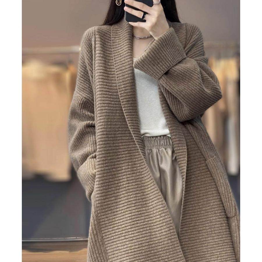 miniministore ニットカーディガン ロング丈 秋冬 韓国【在庫