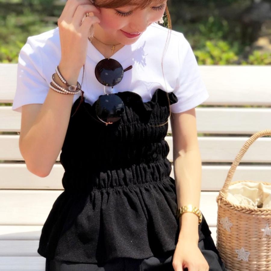 チューブトップ ベアトップ ビスチェ オフショルダー インナー レディース 黒 代引可