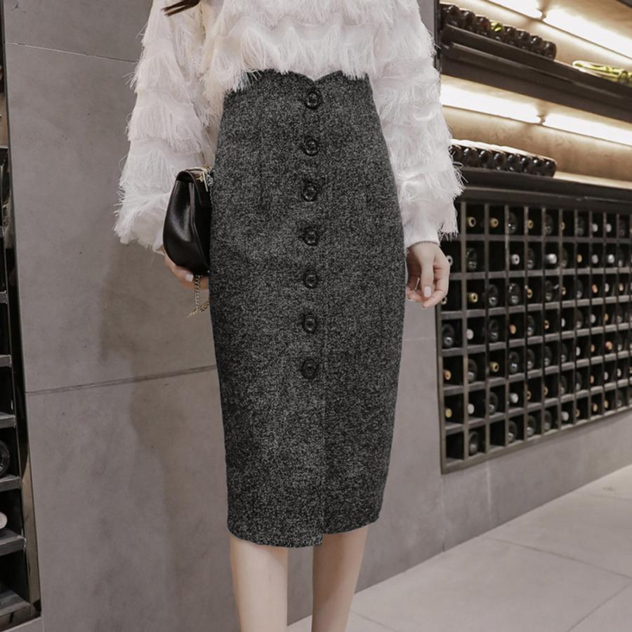 miniministore（ミニミニストア） ツイード調スカート 秋冬ペンシル