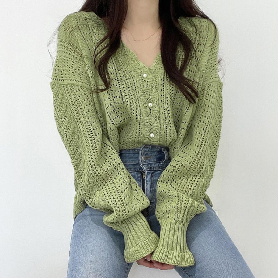 miniministore ニットカーディガン レディース 透かし レース miniministore ニットカーディガン レディース 透かし レース