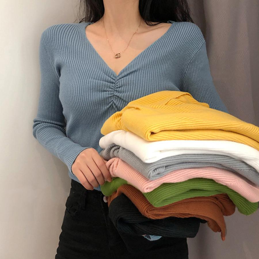 Vネック短丈ケーブルニット LURAKU ニット メンズ レディース 2025年9