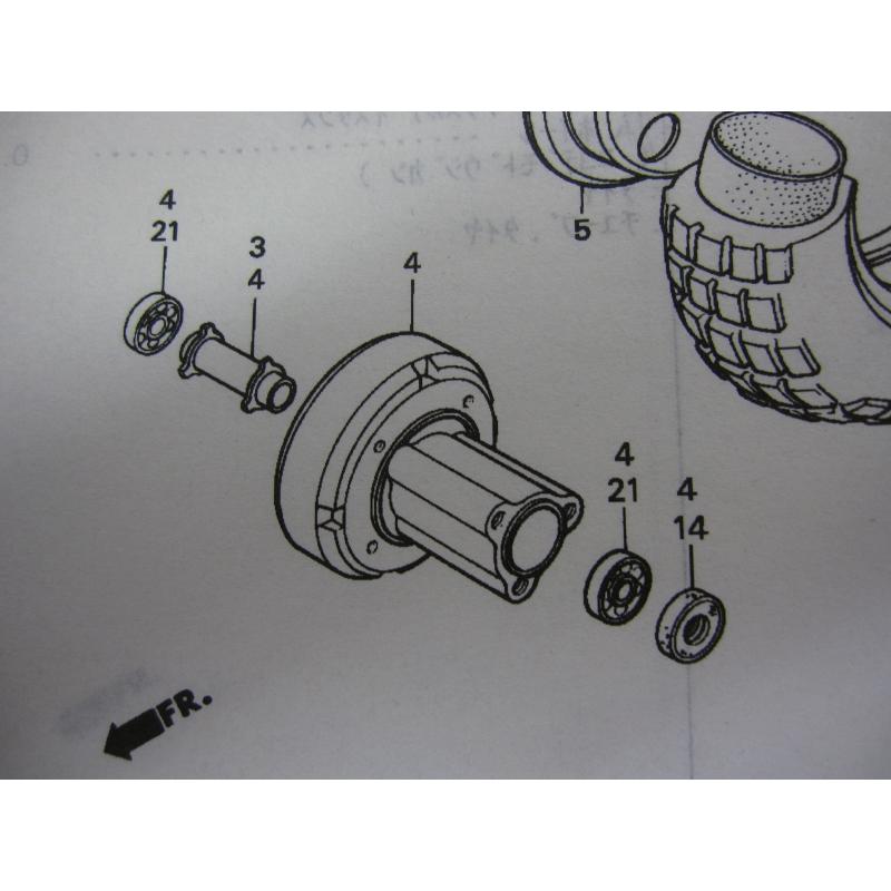 ホンダ純正リアハブオイルシール 【ミニモト】【minimoto】【ホンダ 4mini】【ツーリング】【カスタム】｜minimotobikeparts｜02