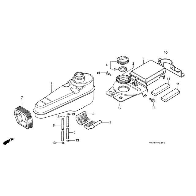 MINIMOTO（ミニモト） ホンダ純正ガスケット燃料フィルターネック