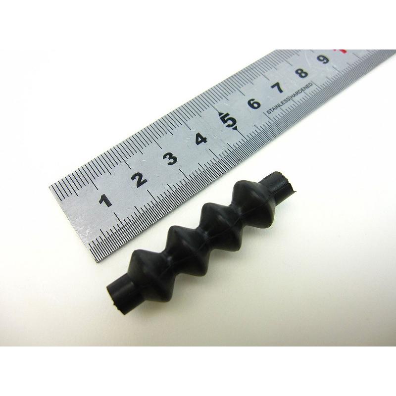 ブーツとコード（交換用） 汎用ジャバラブーツ二輪車ケーブル用長さ45mm 【ポスト投函便