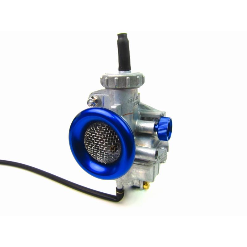 KEIHIN PC20キャブレター用ネット付きファンネル青【ポスト投函