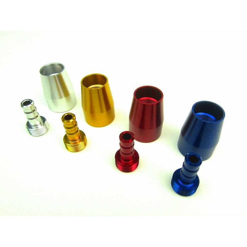 ホースエンドキャップ2ピース構造シルバー【ポスト投函便】 : ミニモト