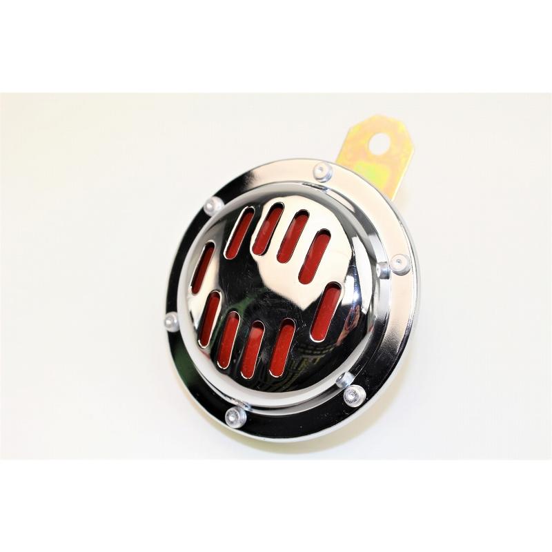 バイクホーンビックサイズクローム12V : ミニモト公式 Yahoo