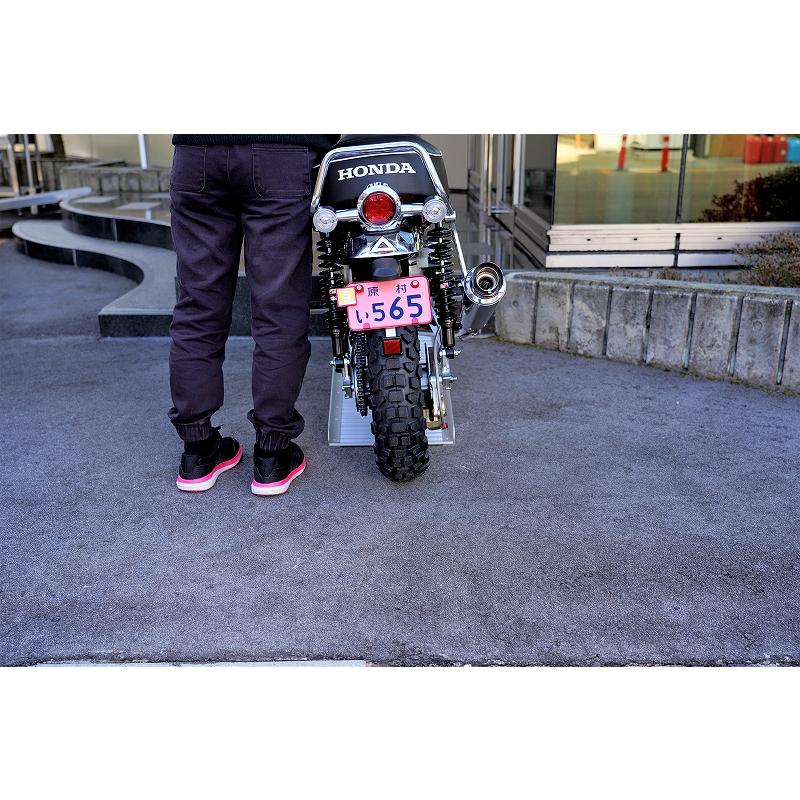 アルミ製 バイク・一輪車・農機具用段差解消スロープ61cm