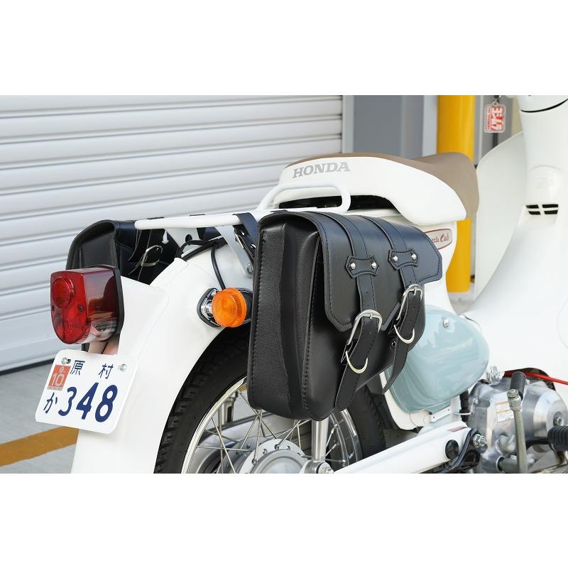 バイク用サイドバック左右セットレザー調ブラック : ミニモト公式 