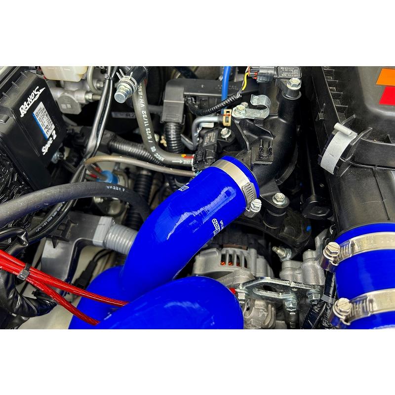 ジムニーJB64用ハイパーシリコンインテークパイプ ブルー