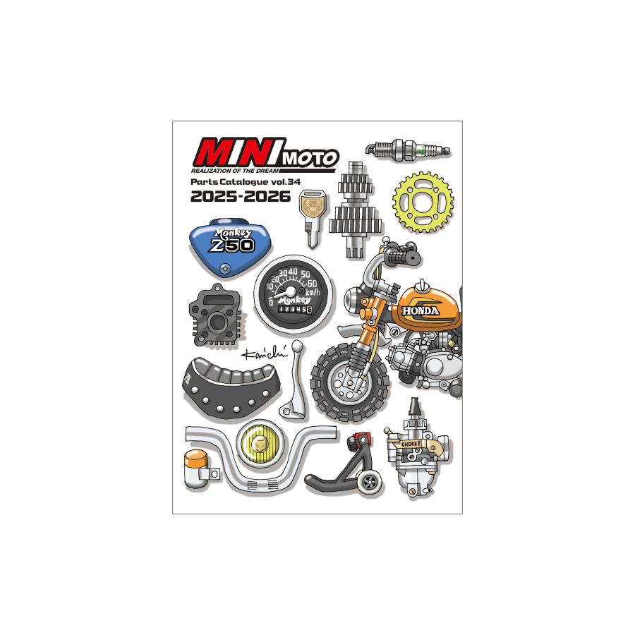 ミニモト総合パーツカタログ2025-2026 キーホルダーセット【ポスト投函