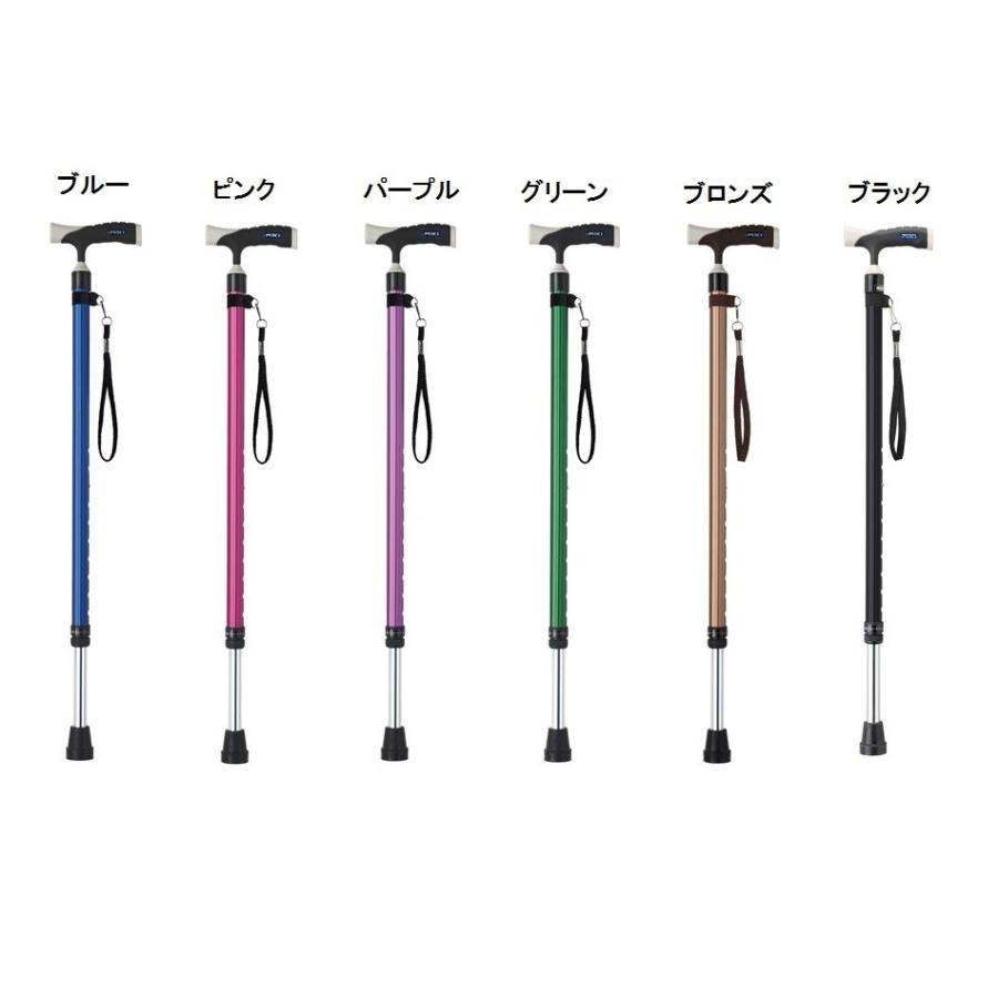 ソフトグリップスリム伸縮アルミ杖 MRA-0610 ミキ : 介護用品専門店