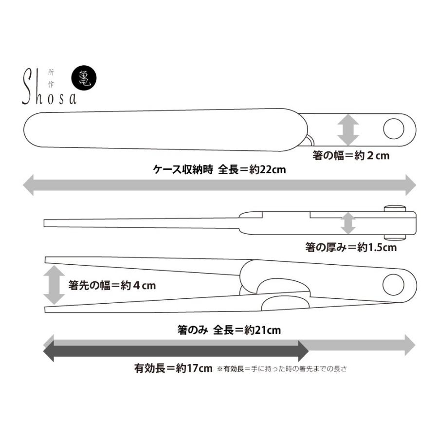 左右兼用 ピンセット型箸 所作 亀 SK-1 ウィンド 自助食器・カトラリー