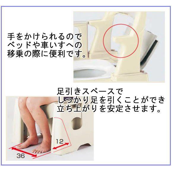 安寿ポータブルトイレIX（スライド式背もたれ調節）533-140 ＜アロン