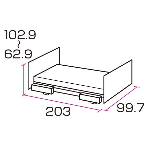 介護ベット 電動ベッド レント 2モーター レギュラー 91cm幅 サンド