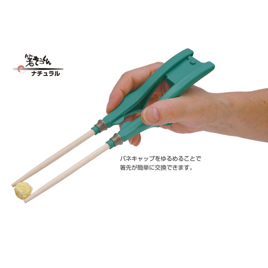 箸ぞうくん ナチュラル N-1 交換箸先5膳付 ウインド : 介護用品専門店