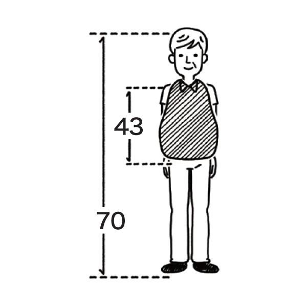 うきうきシャツエプロン 403785 フットマーク : 介護用品専門店