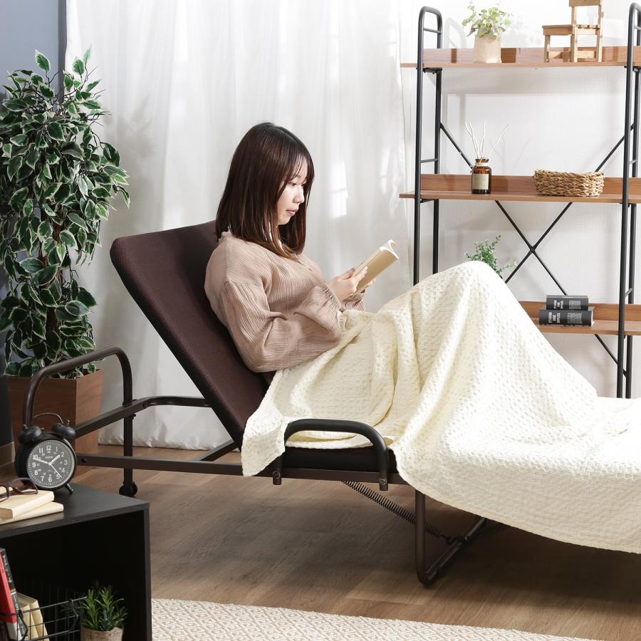 家具 折りたたみ 式 ベット ベッド ワンタッチベッド フリーロック42段 標準タイプ 不二貿易_6