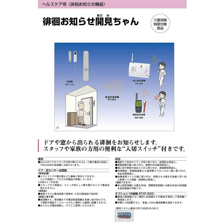 徘徊お知らせ 開見ちゃん 卓上型 HCS-115 T 竹中エンジニアリング_1