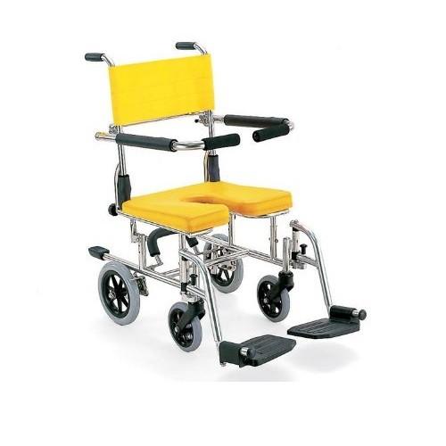 シャワー用車いす KS10 イエロー カワムラサイクル : 介護用品専門店