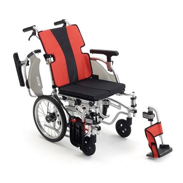 車椅子 介助式 レッド MEF-14 ミキ