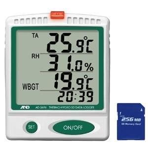 温湿度SDデータレコーダー   熱中症指数モニター AD-5696 AD
