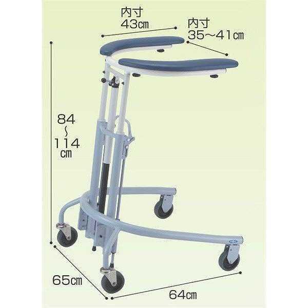 日進医療器 単品 専用握りハンドル付 室内用歩行車 トレウォーク TR1