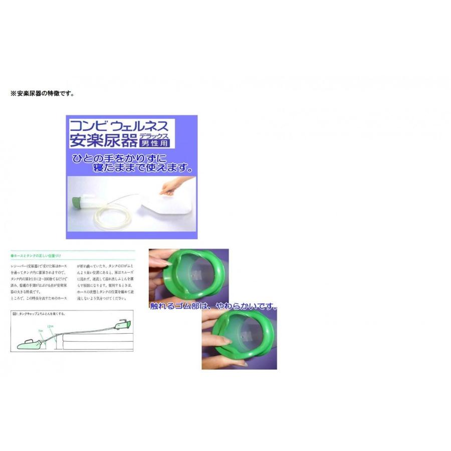 安楽尿器DX男性用 800201 +専用失禁者装着バンド 800209 セット 浅井