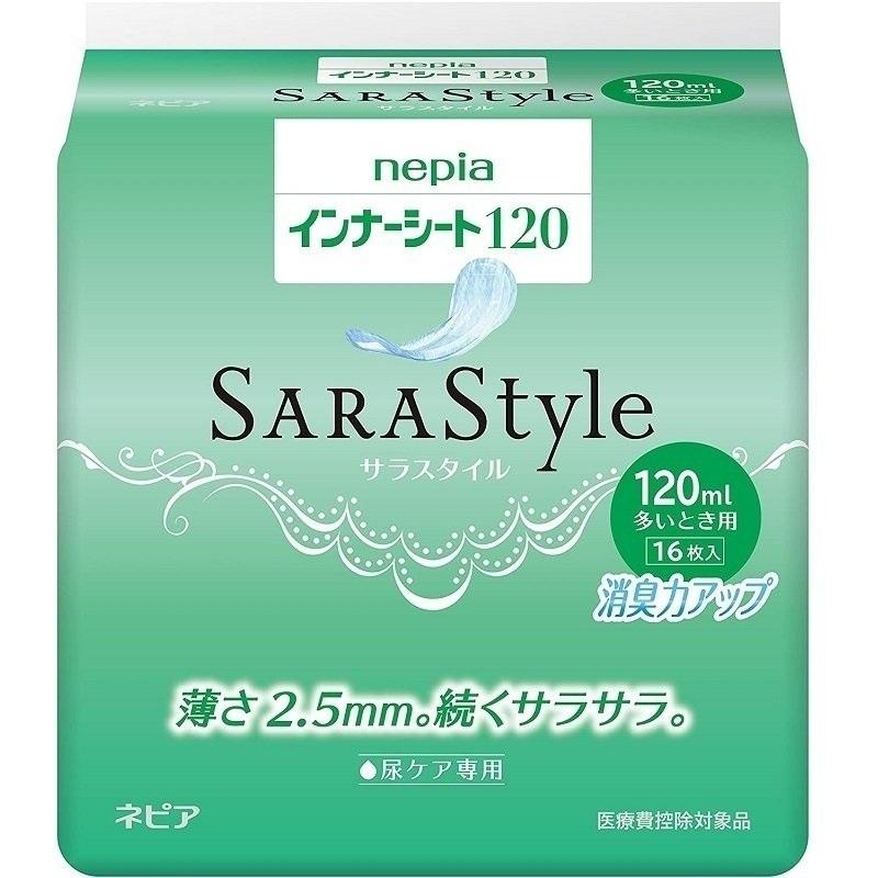 ケース販売 インナーシート120/IS120C→IS120D 16枚×18袋 王子ネピア