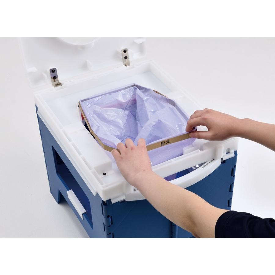 簡易トイレ 災害 アウトドア 手動ラップ式簡易トイレ ラップポン PF-1 PF1SE002JH 日本セイフティー ポータブルトイレ_2