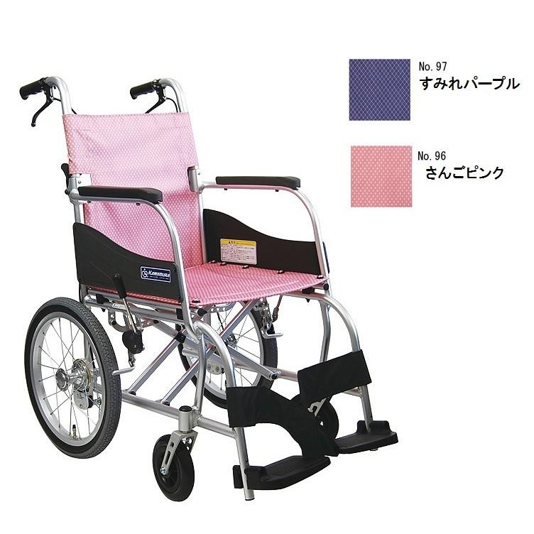介助用車いす ふわりす すみれパープル KF16-40SB カワムラサイクル