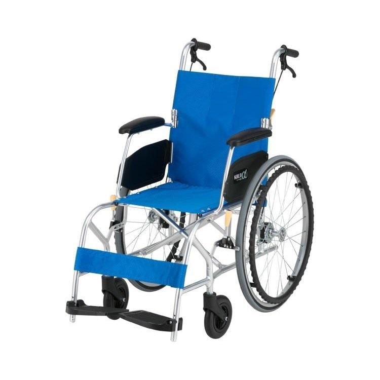 美品‼️KALU α ノーパンクタイヤ 軽量 車椅子 自走式 車椅子 自走式 KALU8α カルハチアルファ エアリータイヤ A