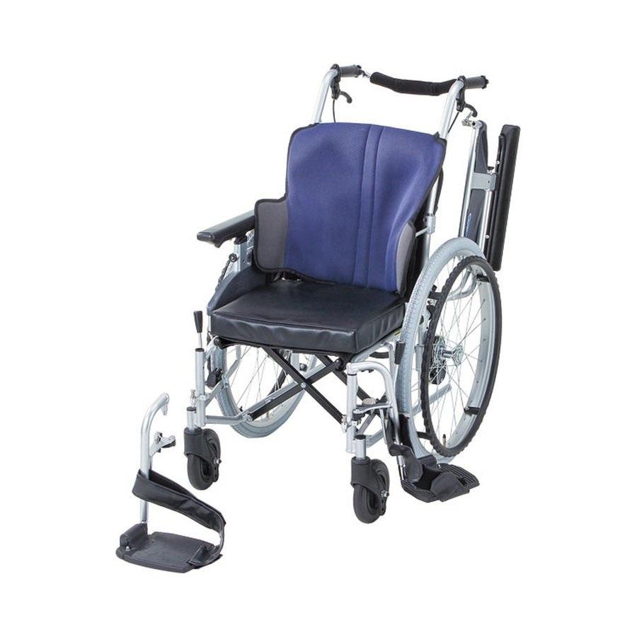 車椅子 自走式 座王 NA-521W 座幅40cm グレイッシュブルー 日進医療器 