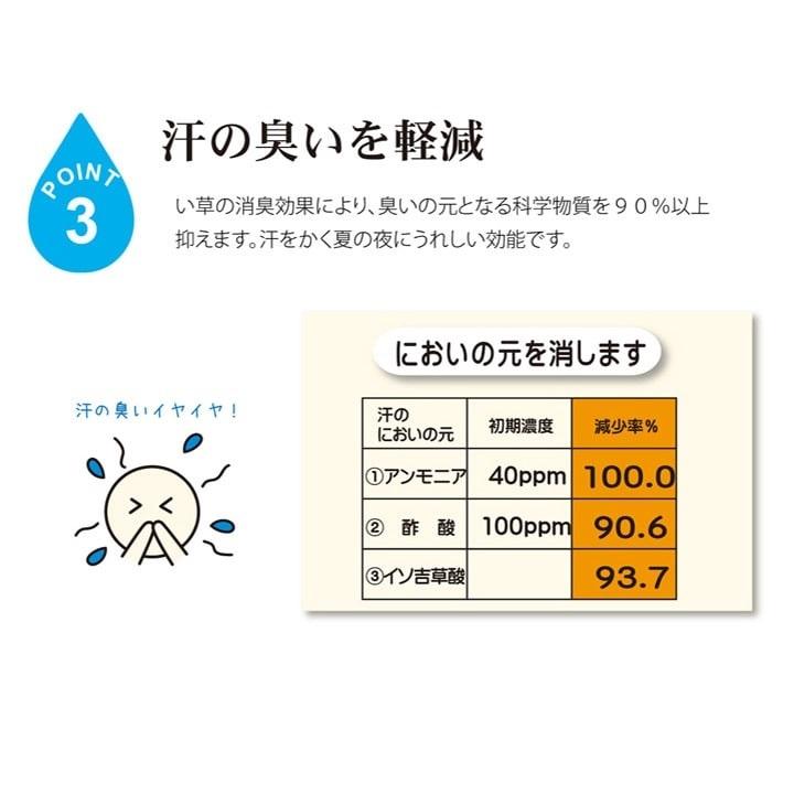 純国産 い草のシーツ 寝ござ 白水 ブルー シングル約88×180cm 熊本県八代産イ草使用 イケヒコ｜miniroku｜06