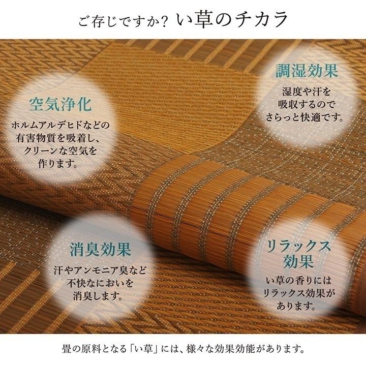 ラグ 国産 純国産 日本製 い草 モダン 抗菌防臭 自然素材 ベージュ イケヒコ ラグ い草 国産 純国産 日本製 モダン 抗菌防臭 自然素材 パッチワーク