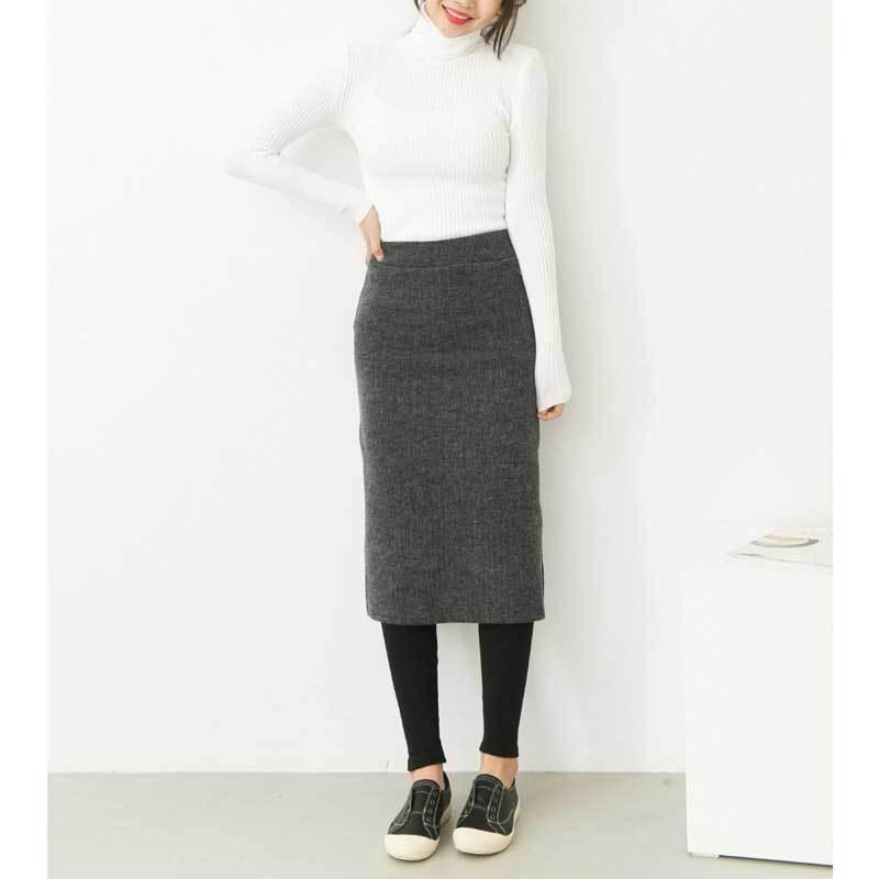 arc 新品未使用リブニットレギンス付きスカート38 CANAL JEAN（キャナルジーン）の「arc リブニットレギンス付きスカート