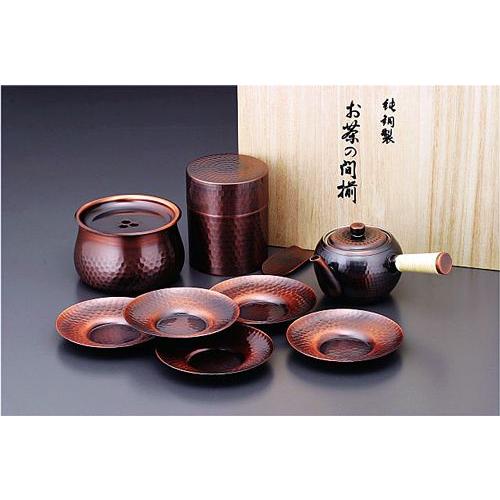 未使用）玉川堂 建水 未使用】玉川堂 銅製 建水 茶こぼし 共